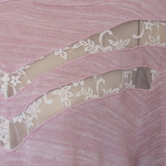 TORRID Top Size 3 Hooded Tunic Pink/White Ombre` - Picture 6 of 9